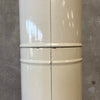 Vintage Mid Century Modern Off White Porcelain Enamel Malm Fire Drum 3 Fireplace