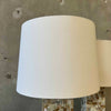 Pair of Abalone Shell Mosaic Table Lamps **NEW LAMPSHADES**
