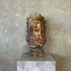 Vintage Cigar Store Counter Top Native American Hand Carved Display