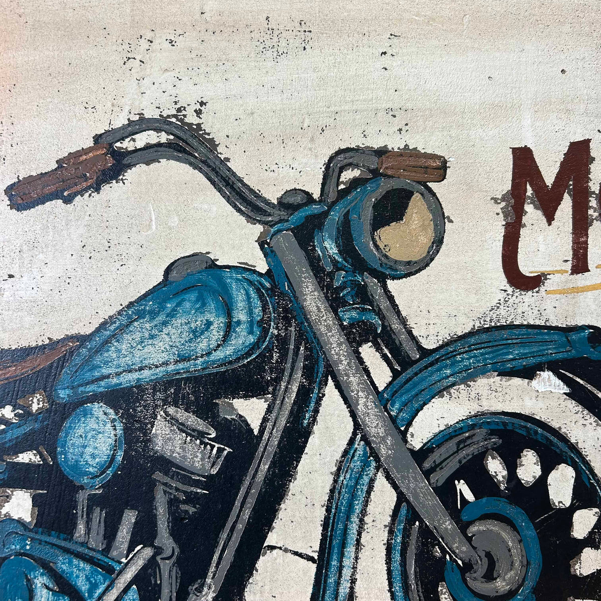 Custom Made Light Up Motorcycle Workshop Sign