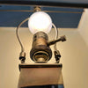 Pair of Vintage Heavy Glass Lamps