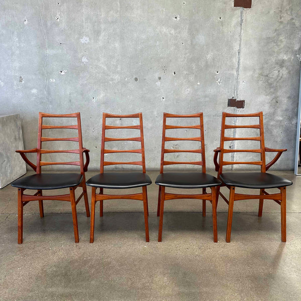 Set of 4 Danish Teak Dining Chairs by Dyrlund