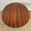 Mid Century Modern Rosewood Formica Top Oval Table in Style of Knoll
