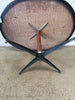 Mid Century Modern Rosewood Formica Top Oval Table in Style of Knoll
