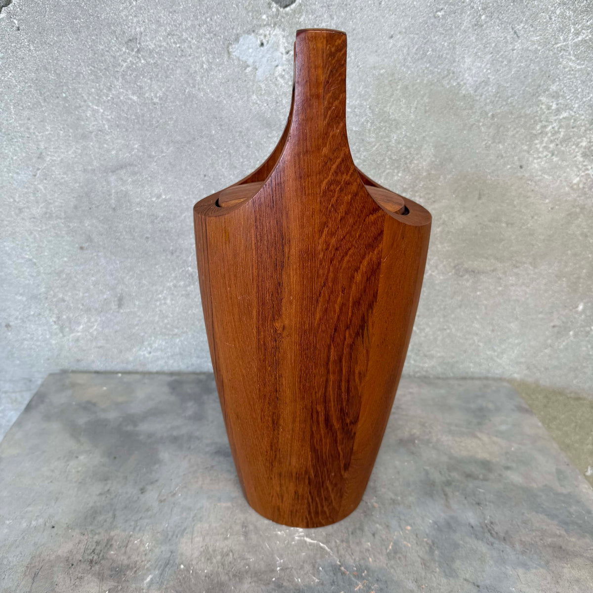 Mid Century Modern Teak Ice Bucket by Dansk Denmark