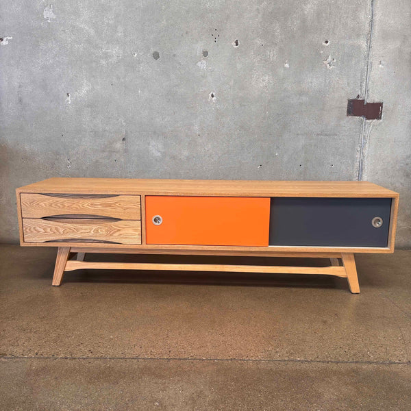 Modway Modern Concourse Wood Console in Natural Wood