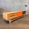 Modway Modern Concourse Wood Console in Natural Wood