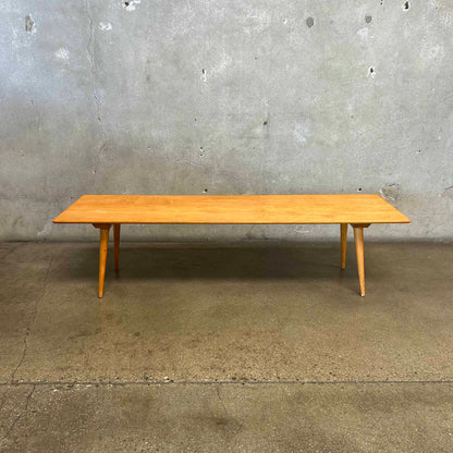 1950's Solid Birch Japanese Bench/Table in the Style of P. McCobb