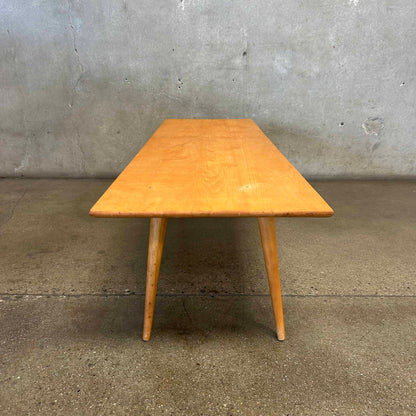 1950's Solid Birch Japanese Bench/Table in the Style of P. McCobb