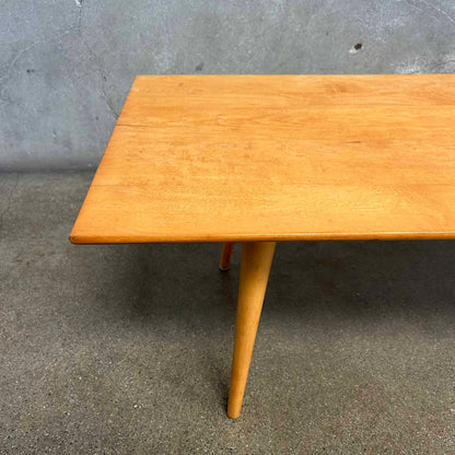 1950's Solid Birch Japanese Bench/Table in the Style of P. McCobb