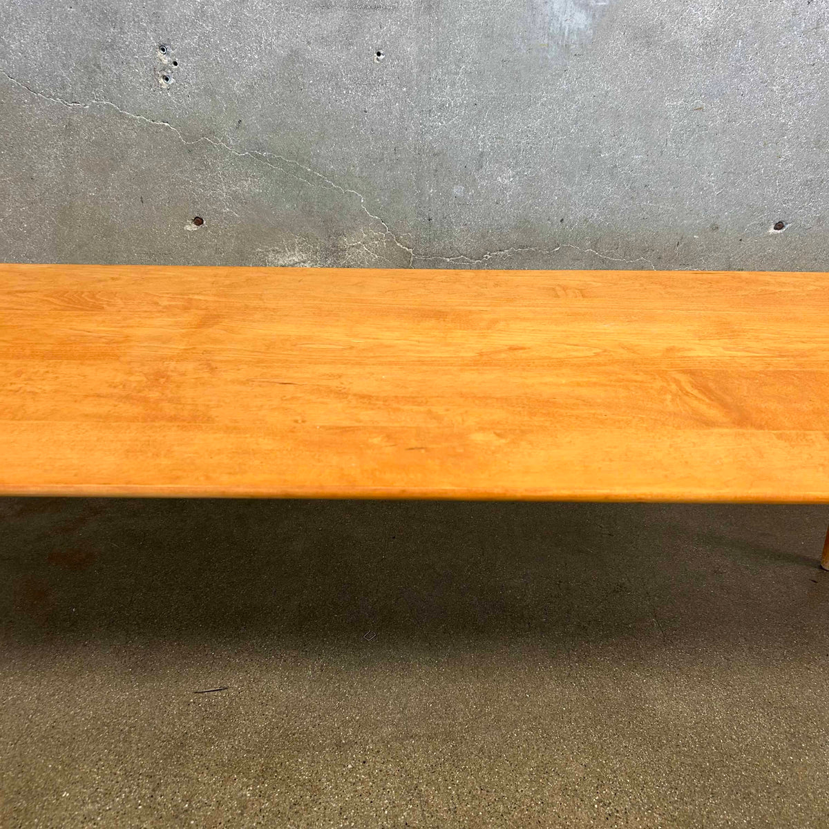 1950's Solid Birch Japanese Bench/Table in the Style of P. McCobb