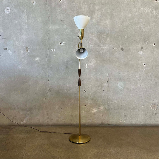 Brass Double Floor Lamp