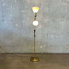Brass Double Floor Lamp