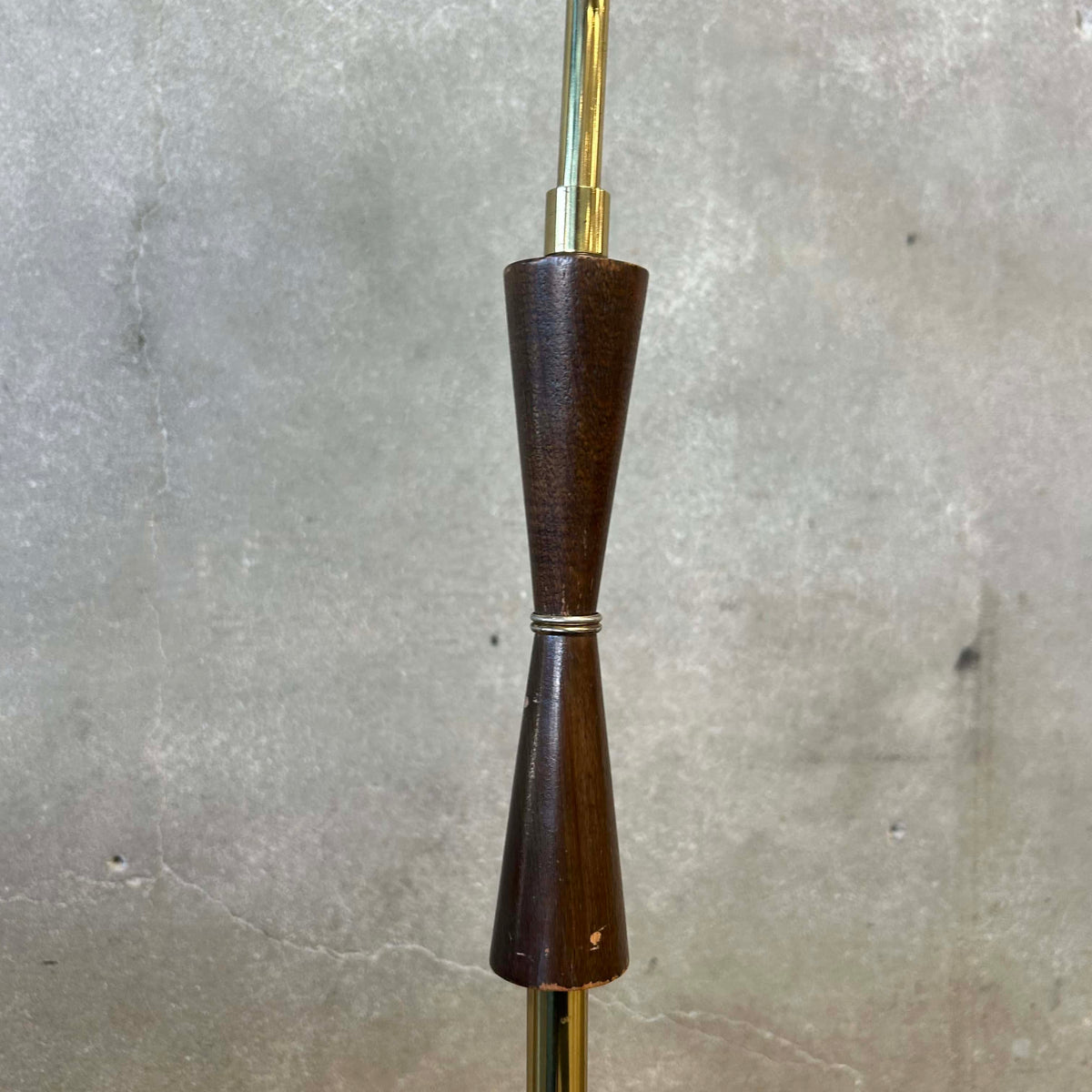 Brass Double Floor Lamp