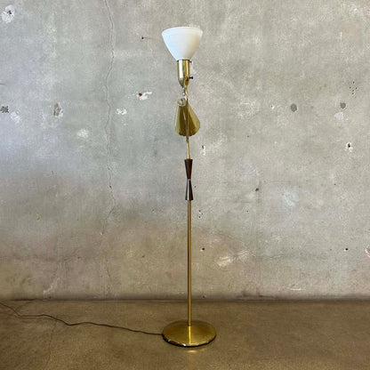 Brass Double Floor Lamp