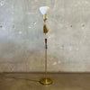 Brass Double Floor Lamp