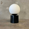 Mid Century Modern Style Black and White Globe Table Lamp