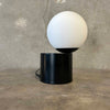 Mid Century Modern Style Black and White Globe Table Lamp