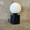 Mid Century Modern Style Black and White Globe Table Lamp