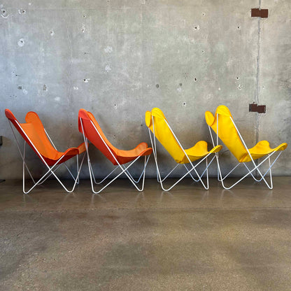 Set of Four Vintage Butterfly Sling Chairs
