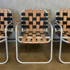 Set of Four Vintage Aluminum Patio Lounge Chairs