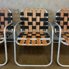 Set of Four Vintage Aluminum Patio Lounge Chairs