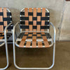 Set of Four Vintage Aluminum Patio Lounge Chairs