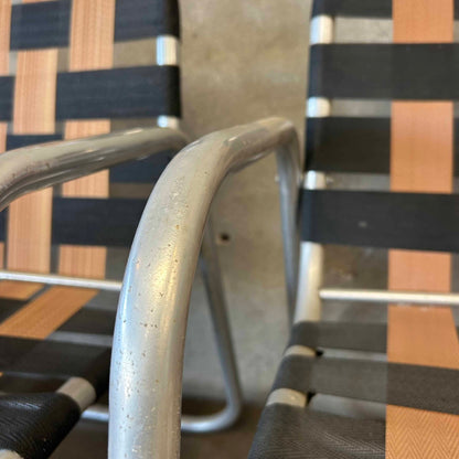 Set of Four Vintage Aluminum Patio Lounge Chairs