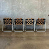 Set of Four Vintage Aluminum Patio Lounge Chairs
