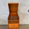 1920's Quarter Sawn Oak File Cabinet On Wheels