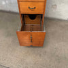 1920's Quarter Sawn Oak File Cabinet On Wheels