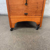 1920's Quarter Sawn Oak File Cabinet On Wheels