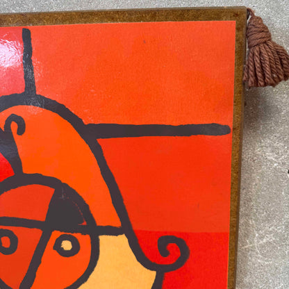 Mid Century Modern Klee Print on Board