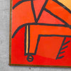 Mid Century Modern Klee Print on Board