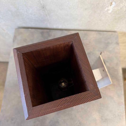 Architechtural Salvage Redwood Wall Sconce w/ Up/Down Light #1