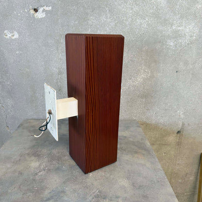Architechtural Salvage Redwood Wall Sconce w/ Up/Down Light #1