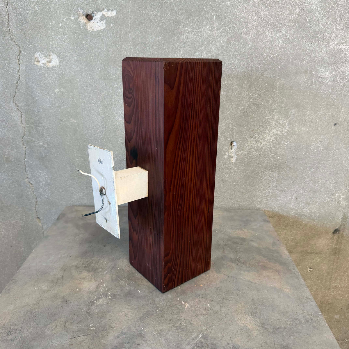 Architechtural Salvage Redwood Wall Sconce w/ Up/Down Light #1