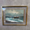1960s' M. Rinaldi Italian Fisherman Painting - Oil on Canvas