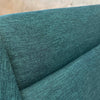Vintage Teal Blue Maharam Fabric Mid Century Dux of Sweden Sofa