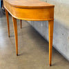 Solid Wood Demilune Console Table & Drawer