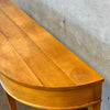 Solid Wood Demilune Console Table & Drawer
