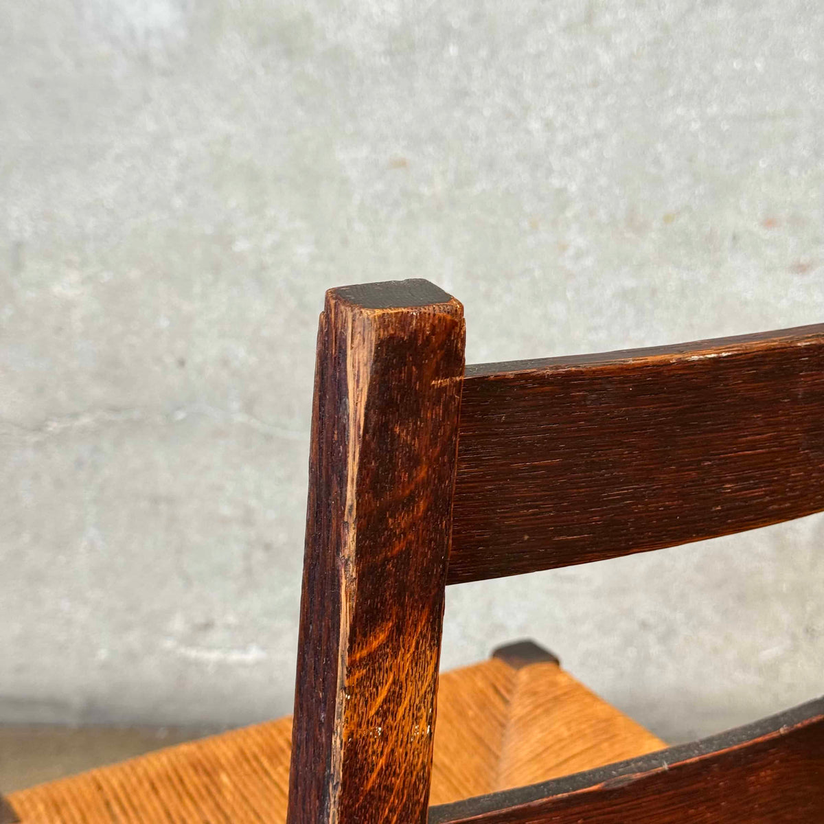Antique Mission Style Childs Rocking Chair