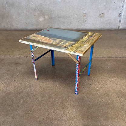 Vintage Artist Side Table 1980's