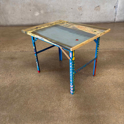 Vintage Artist Side Table 1980's