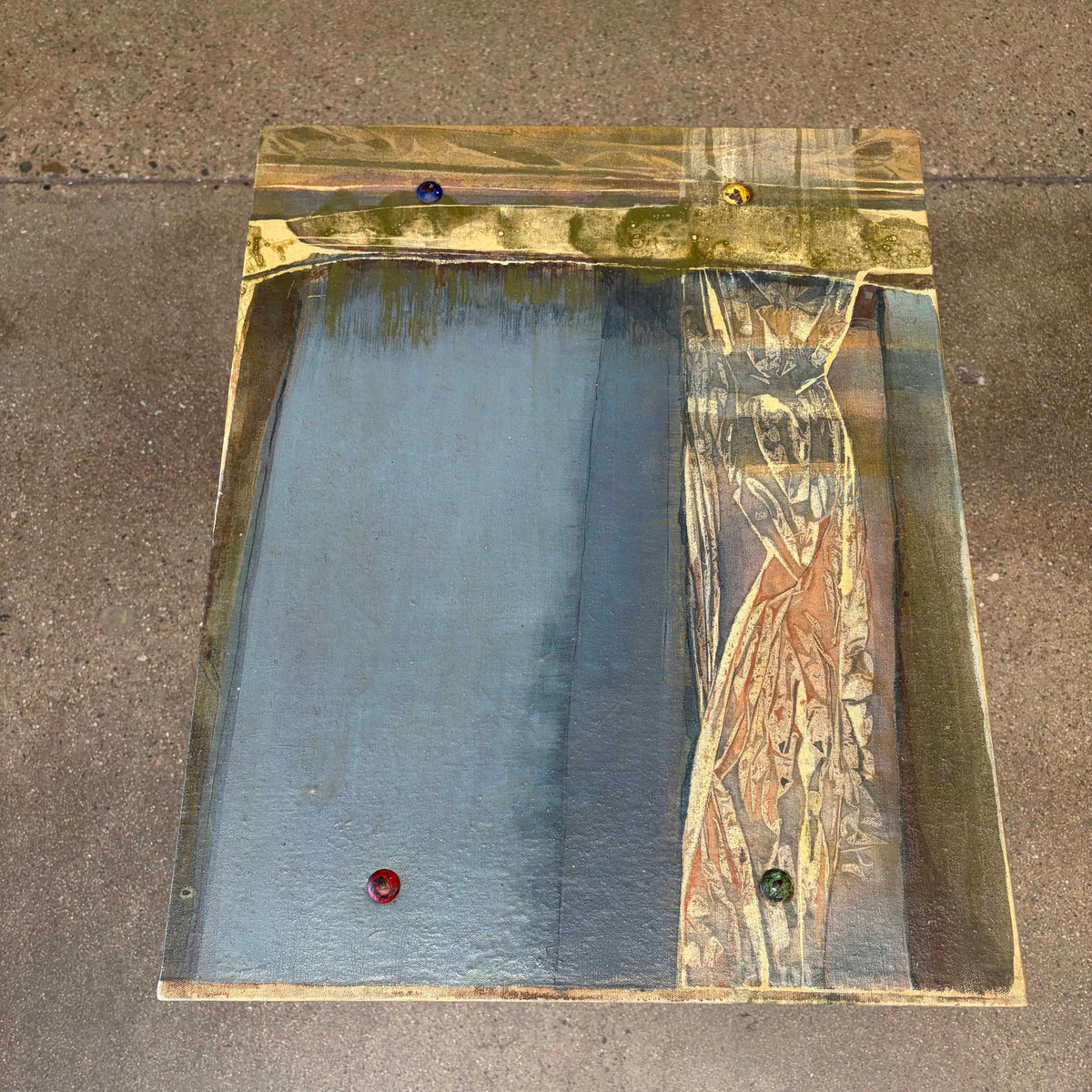 Vintage Artist Side Table 1980's