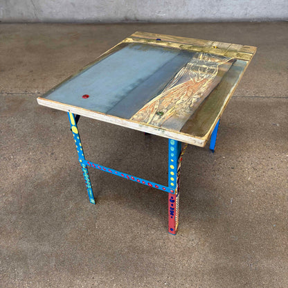Vintage Artist Side Table 1980's