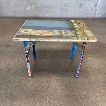 Vintage Artist Side Table 1980's