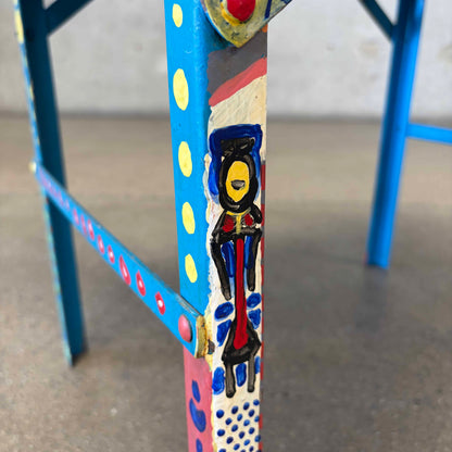 Vintage Artist Side Table 1980's