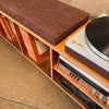 Cedar, Walnut, & White Oak Vinyl Storage Bench Hand Built By Pete Deeble Furniture