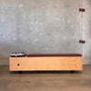Cedar, Walnut, & White Oak Vinyl Storage Bench Hand Built By Pete Deeble Furniture